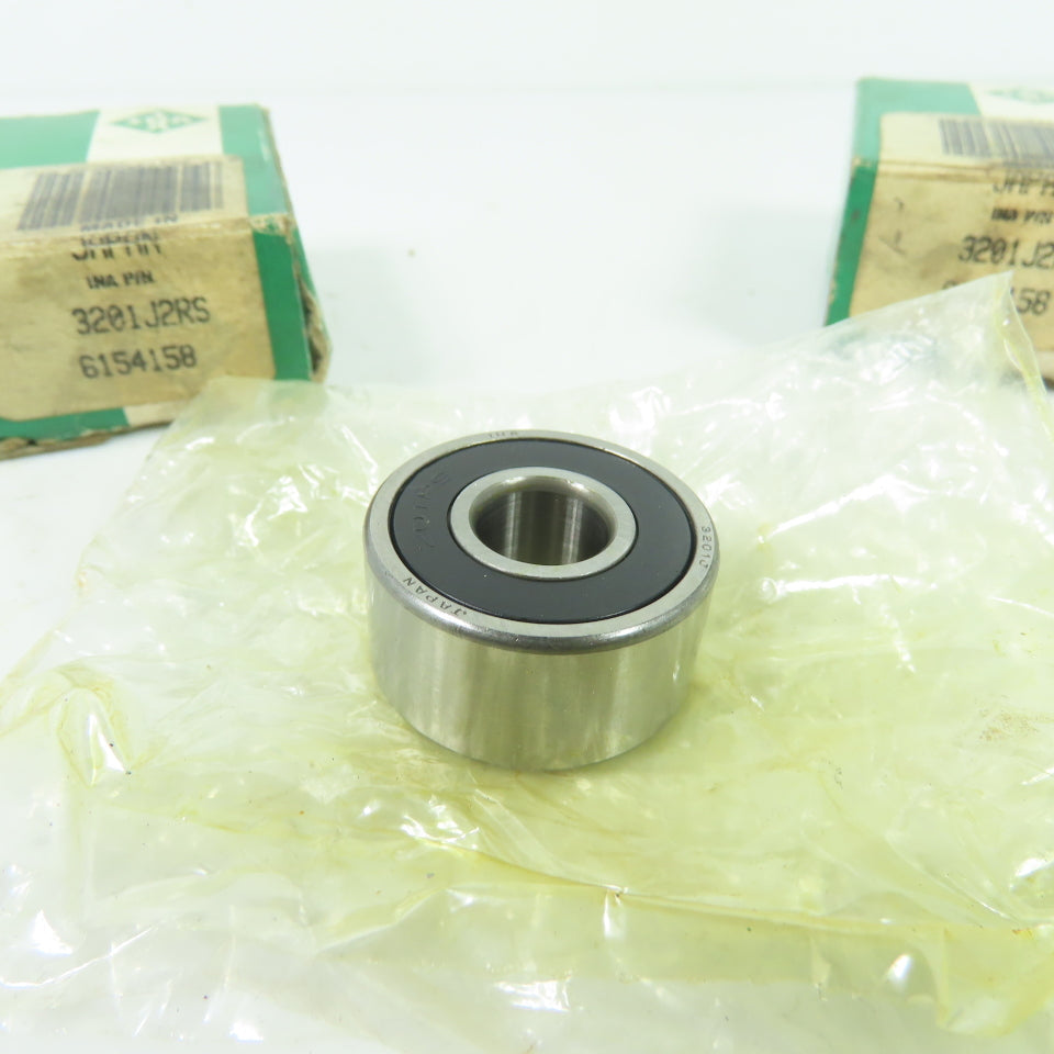 INA 6154158 3201J2RS Double Row Angular Contact Ball Bearing 32mm OD x 12mm Bore