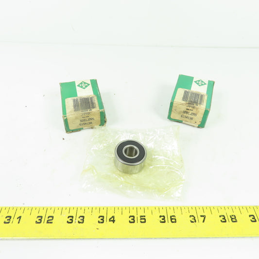 INA 6154158 3201J2RS Double Row Angular Contact Ball Bearing 32mm OD x 12mm Bore