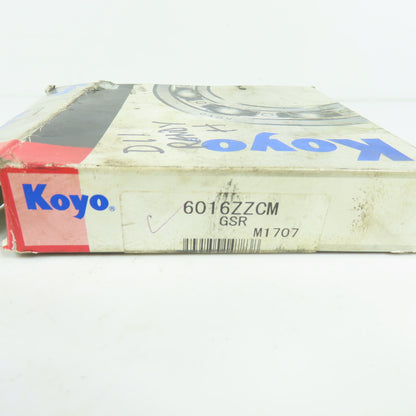 Koyo 6016ZZCM Deep Groove Ball Bearing125mm OD x 80mm Bore NEW