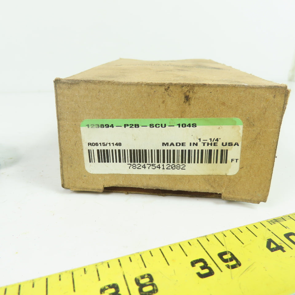 Dodge P2B-SCU-104S 124133 1-1/4" Bore 2-Bolt Pillow Block Ball Bearing NEW