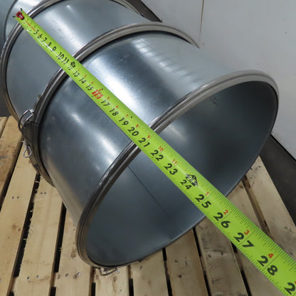 20" Quick Clamp Galvanized HVAC Duct Coupling 10"-30" Long Nordfab Style