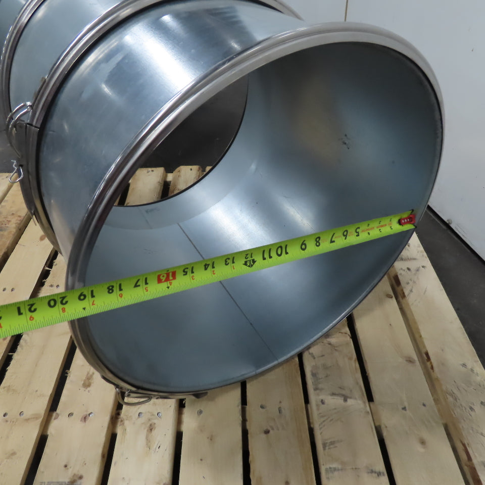 20" Quick Clamp Galvanized HVAC Duct Coupling 10"-30" Long Nordfab Style