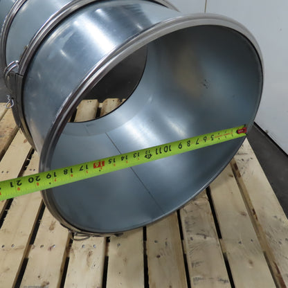 20" Quick Clamp Galvanized HVAC Duct Coupling 10"-30" Long Nordfab Style