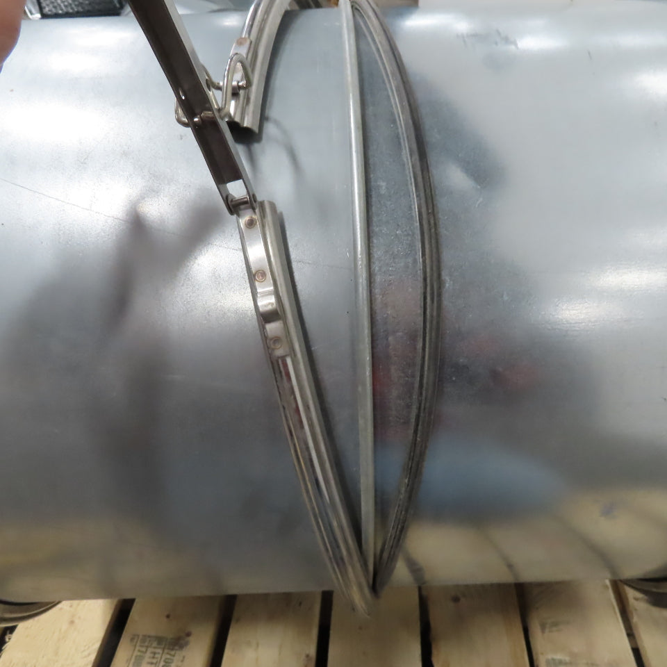 20" Quick Clamp Galvanized HVAC Duct Coupling 10"-30" Long Nordfab Style