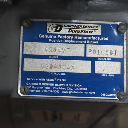 Gardner Denver GGDAACAX 4504VT DuroFlow Positive Displacement Blower