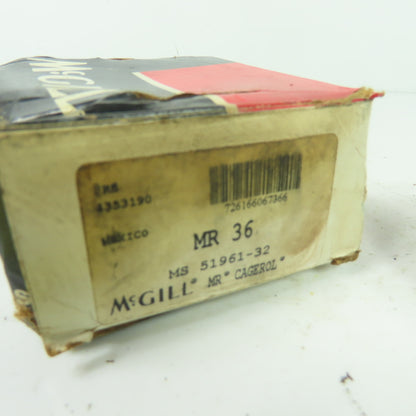 McGill MS 51961-32 MR 36 Cagerol Needle Roller Bearing 3" OD NEW
