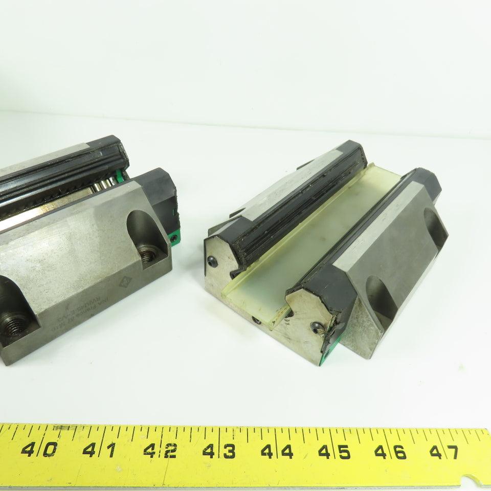 INA RWU45-E-V3 017-879-612 Linear Roller Bearing Carriage Pair Lot/2