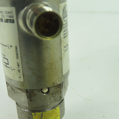 ifm electronic PN5204 Electronic Pressure Sensor 1/4 NPT 18-36VDC