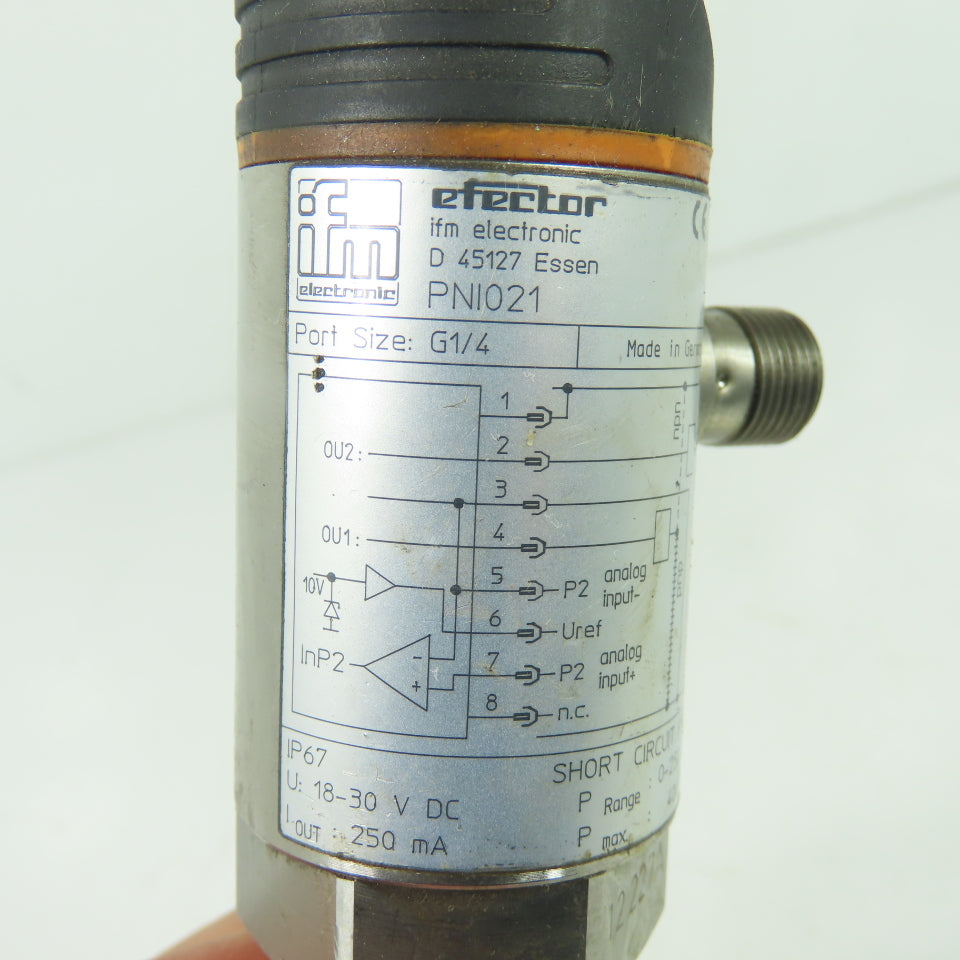 IFM PNI021 Electronic Pressure Sensor 0-250 bar G1/4 18-30VDC