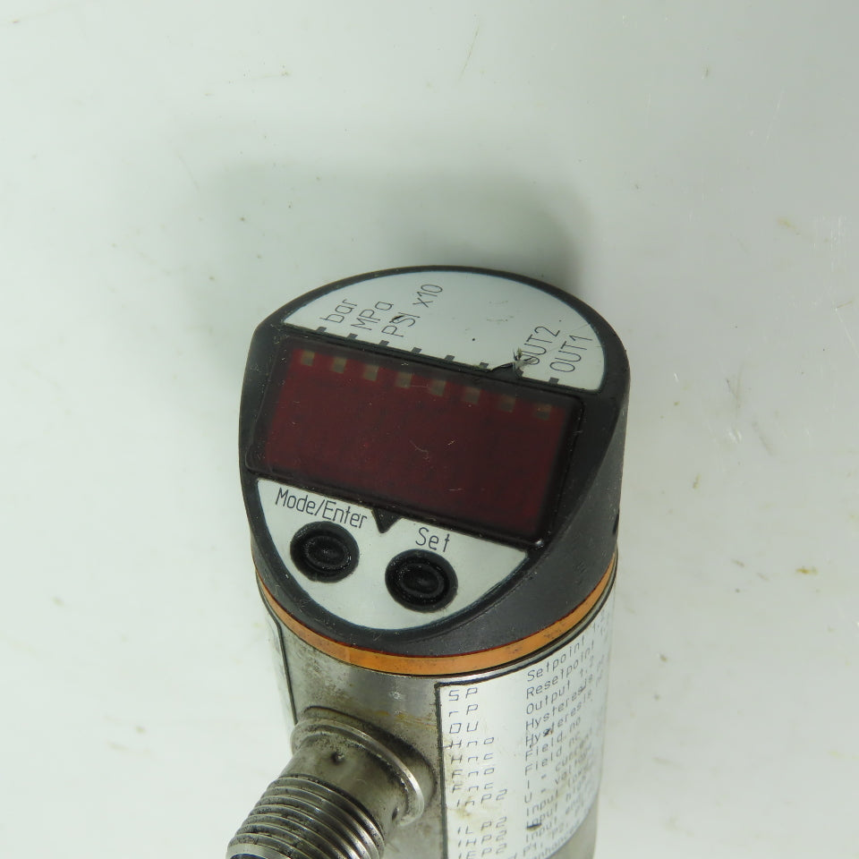 IFM PNI021 Electronic Pressure Sensor 0-250 bar G1/4 18-30VDC