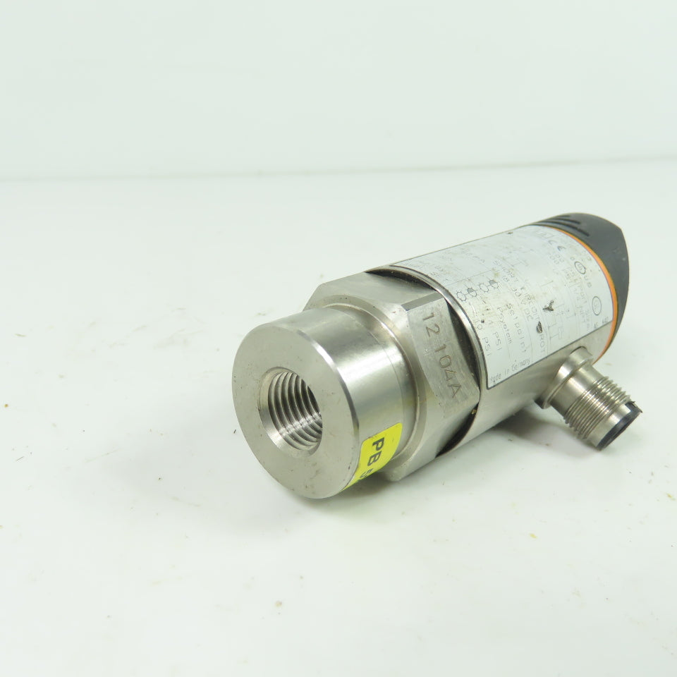 IFM PB5224 Electronic Pressure Sensor 5-100 PSI 1/4 NPT 18-30VDC