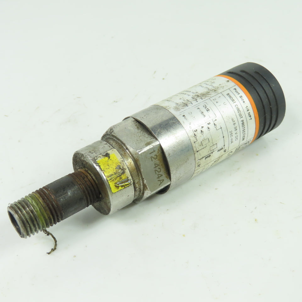 IFM PN7204 Electronic Pressure Sensor -14 to 145 PSI 18-36VDC
