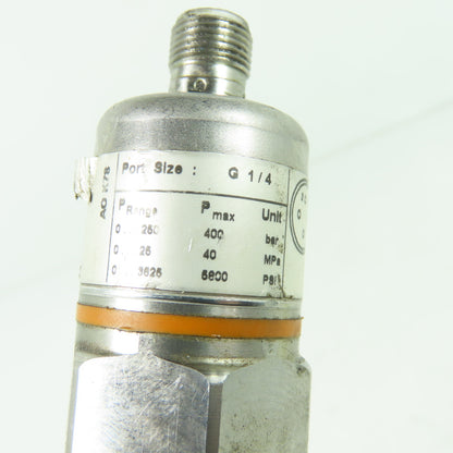 IFM PA3021 Electronic Pressure Sensor G 1/4 9.6-32VDC