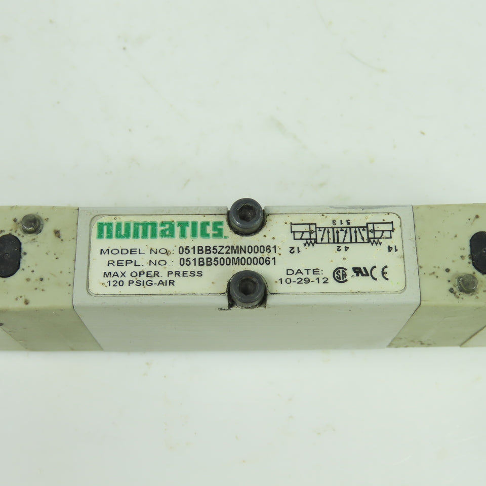 Numatics 051BB5Z2MN00061 Solenoid Air Valve 24VDC 1.35W 120 PSIG