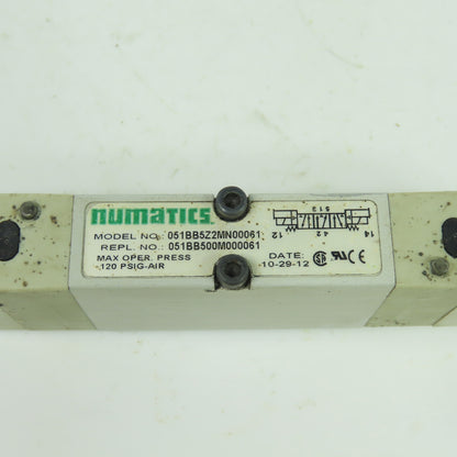 Numatics 051BB5Z2MN00061 Solenoid Air Valve 24VDC 1.35W 120 PSIG