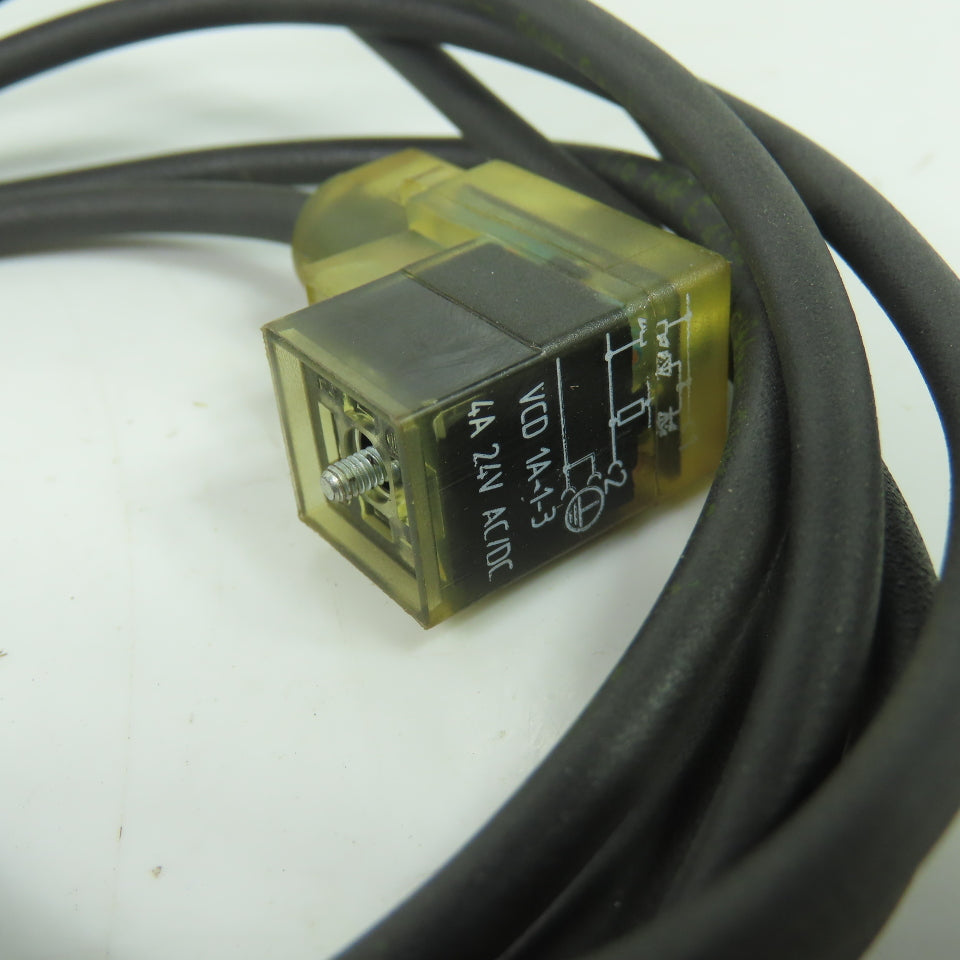 Lumberg 4985K91 VCD 1A-1-3-226/2 Connector Plug Cable w/ Cable 4A 24V AC/DC