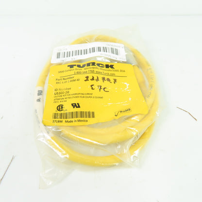 Turck RKC 4.4T-1-RSM 40 Mini Extension Cordset 250V 4A U5300-20 NEW
