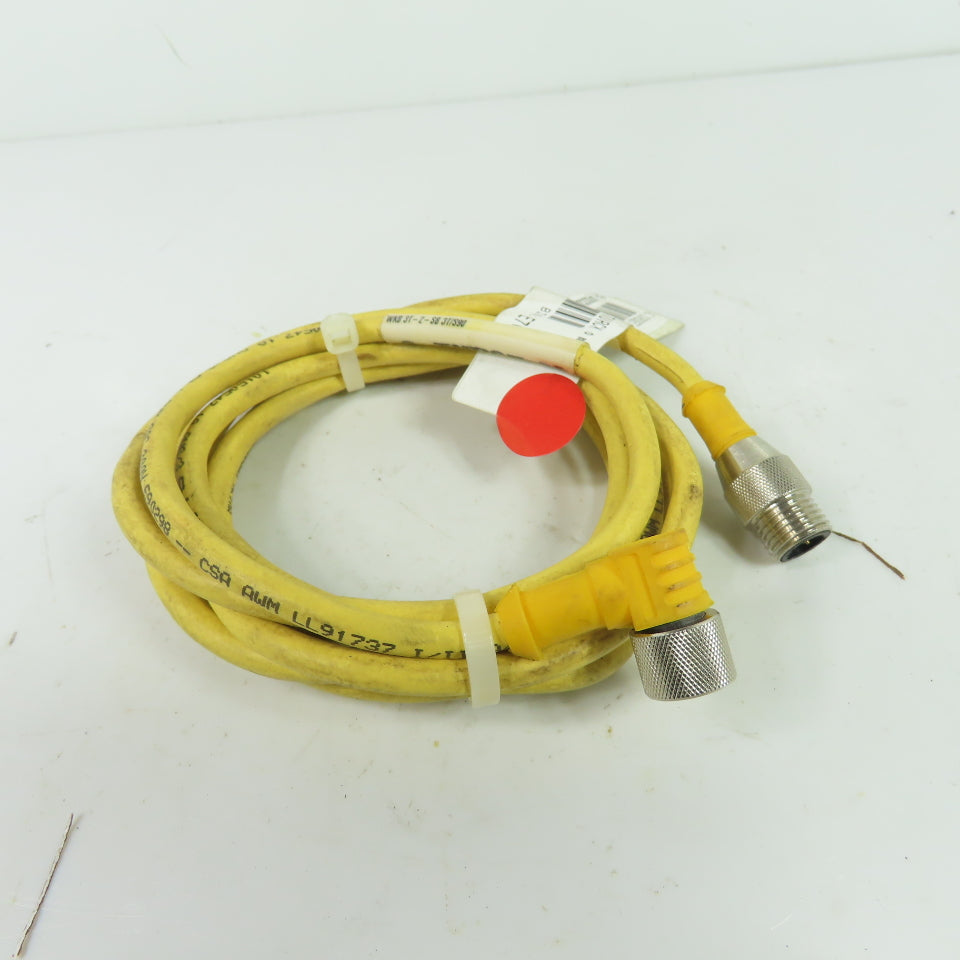 Turck WKB 3T-2-SB 3T/S90 3-Wire M12 Cordset Cable 90-Degree to Straight