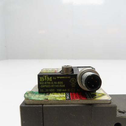 PD217700G Pneumatic Power Clamp with Turck Proximity Sensor 120° Open