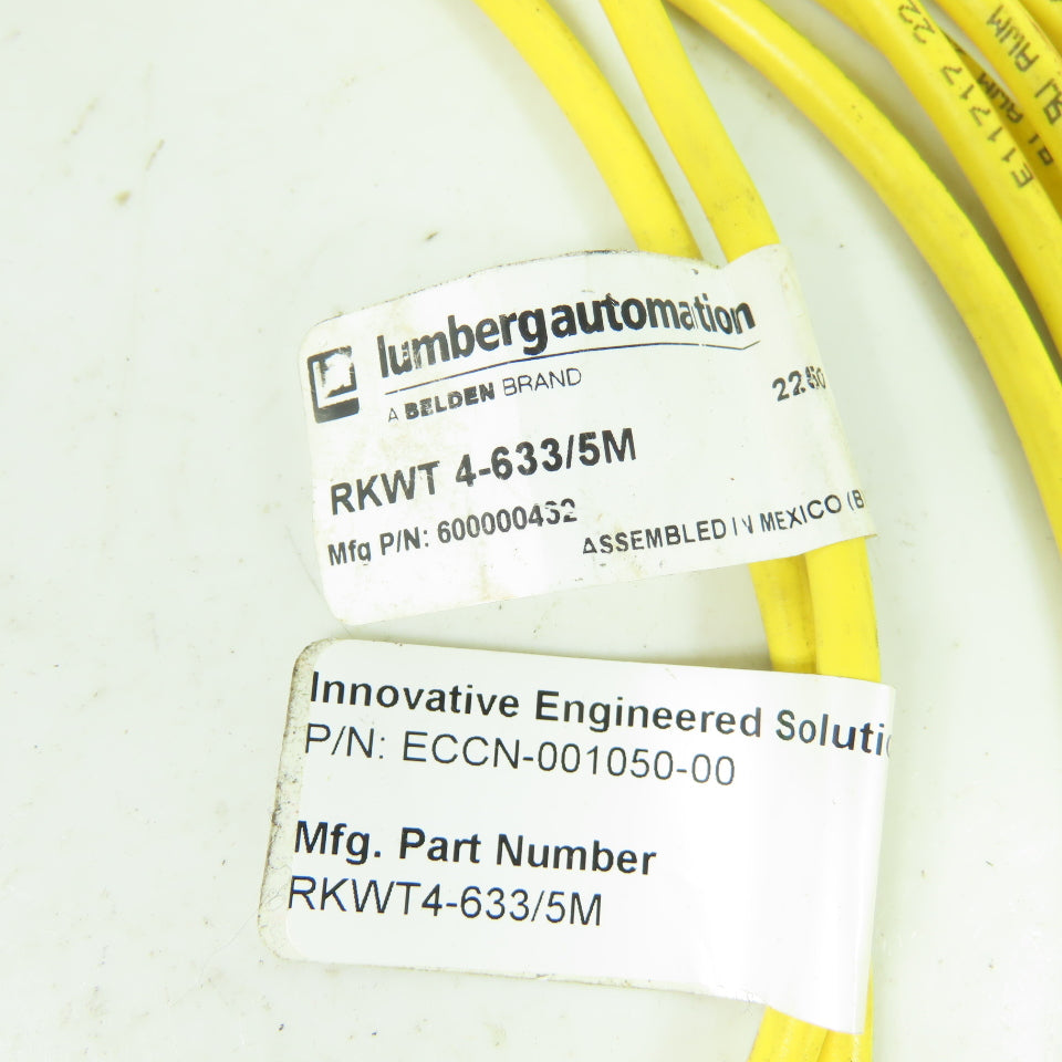Lumberg Automation 600000432 RKWT 4-633/5M Single Ended Cordset 5m NEW