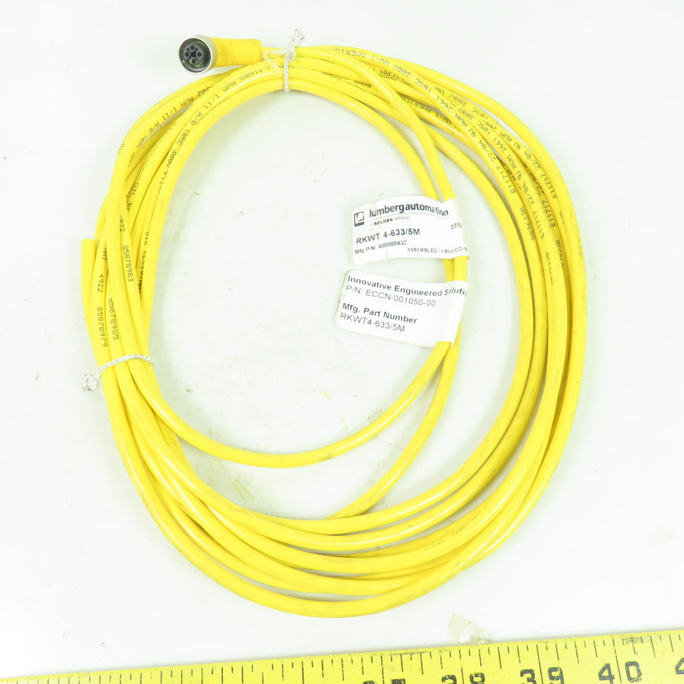 Lumberg Automation 600000432 RKWT 4-633/5M Single Ended Cordset 5m NEW