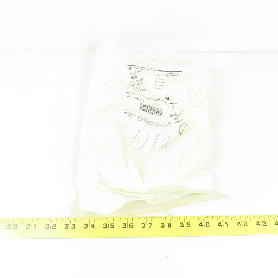 Allen-Bradley 889D-N4AC-5 4-Pin DC Micro Right Angle QD Cordset 5M NPN LED NEW