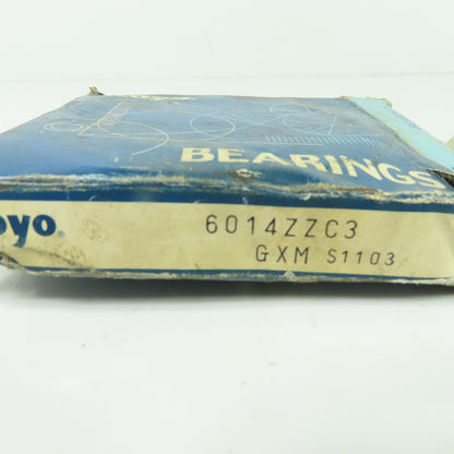 Koyo 6014ZZC3 Deep Groove Ball Bearing 110mm OD 70mm Bore NEW