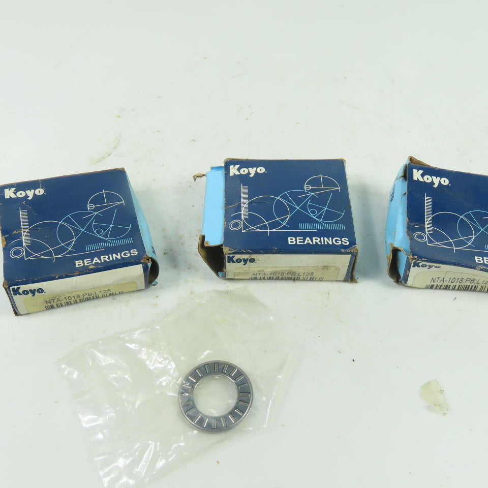 Koyo NTA-1018 Needle Roller Thrust Bearing Lot Of 3