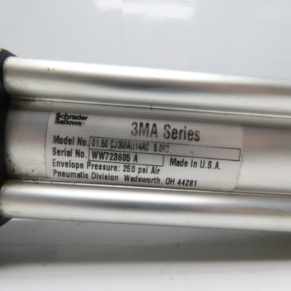 Schrader Bellows 01.50 CJ3MAU14AC 5.000 3MA Series Air Cylinder 250 psi