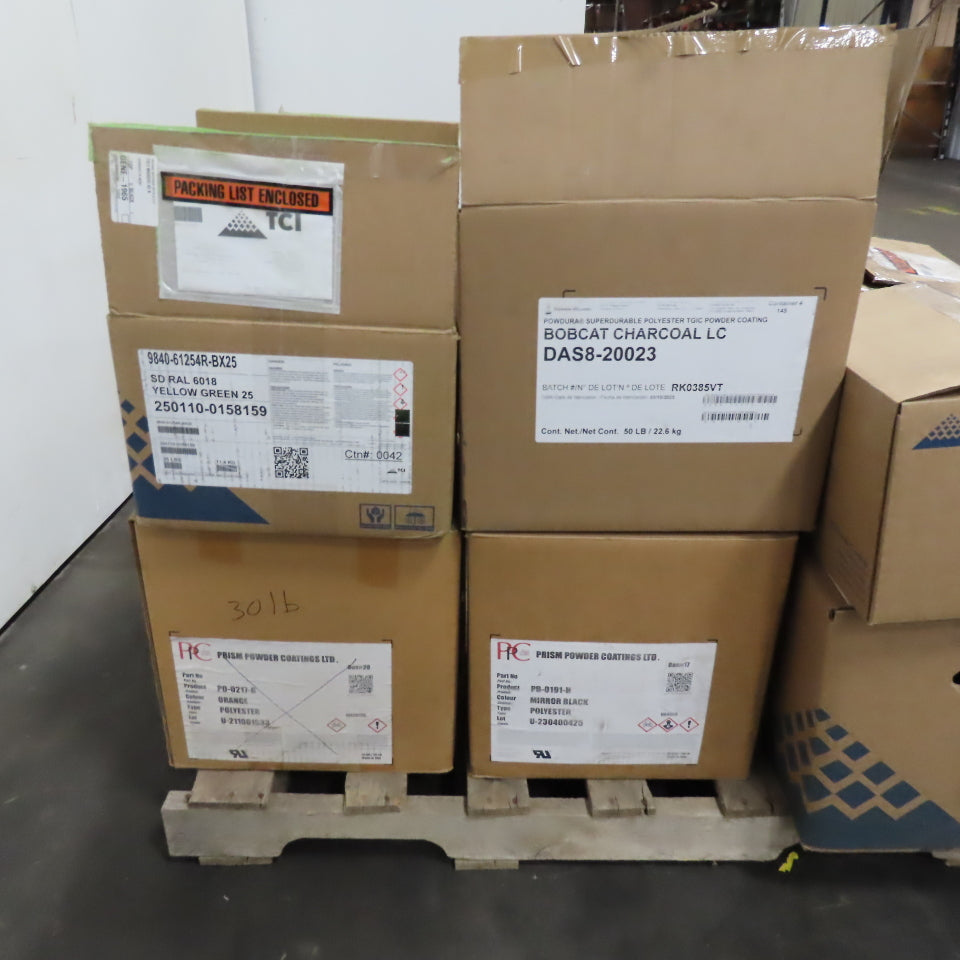 Prism Powder Misc. Lot Yellow Black Grey Bulk Powder Coating Colorant 330Lbs