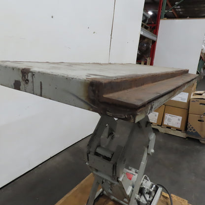 44" x 18" Scissor Lift Table 120V 1Ph Tested To 2200Lbs. 6"-43" Lift
