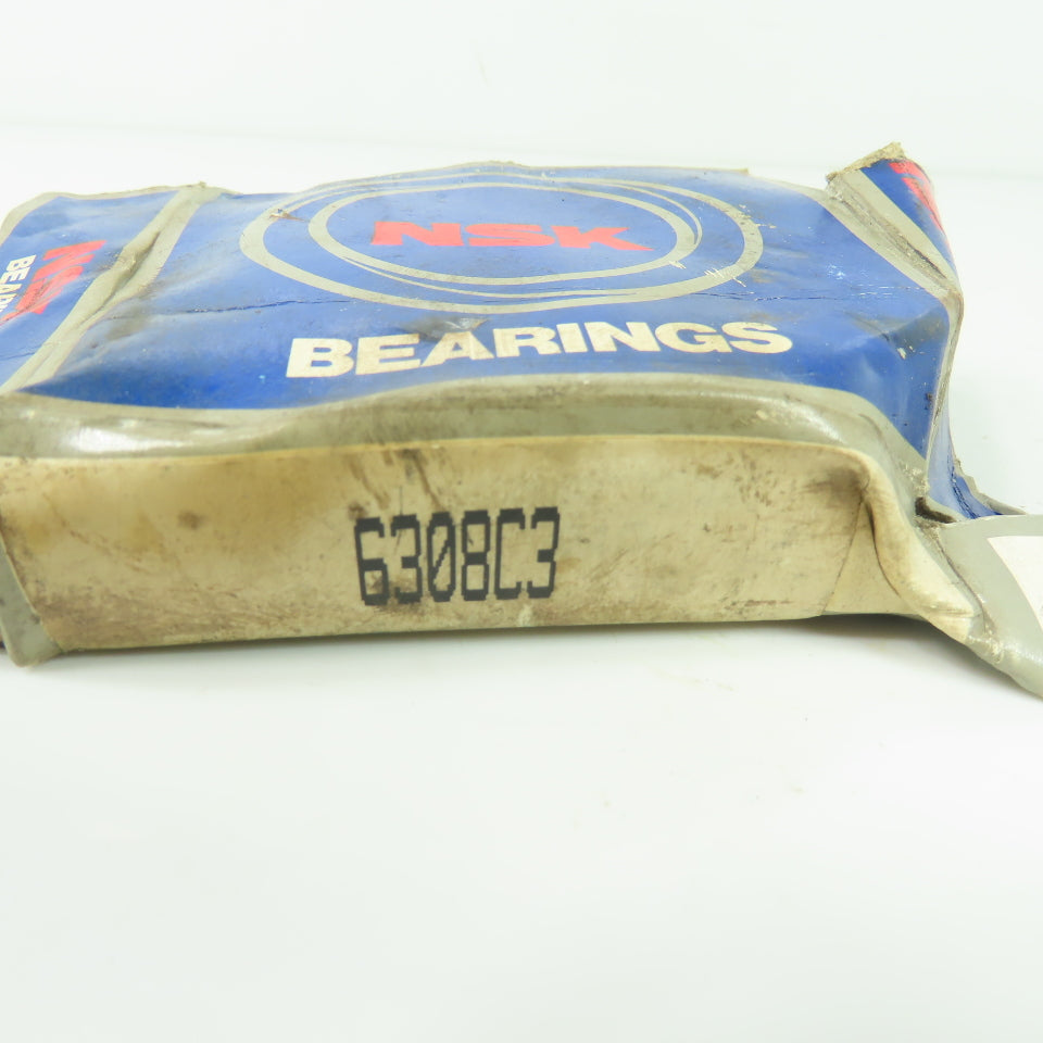 NSK 6308C3 Single Row Deep Groove Radial Ball Bearing 90mm OD x 40mm Bore NEW