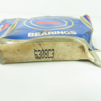 NSK 6308C3 Single Row Deep Groove Radial Ball Bearing 90mm OD x 40mm Bore NEW