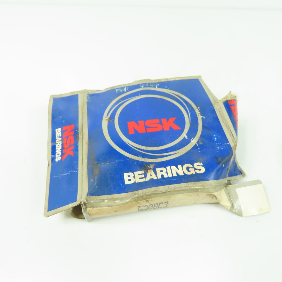 NSK 6308C3 Single Row Deep Groove Radial Ball Bearing 90mm OD x 40mm Bore NEW