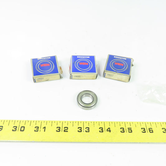 NSK 6902ZZ Shielded Deep Groove Ball Bearings 28mm OD 15mm Bore NEW Lot of 3