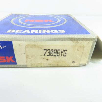NSK 7309BYG Single Row Angular Contact Ball Bearing 100mm OD 45mm Bore NEW
