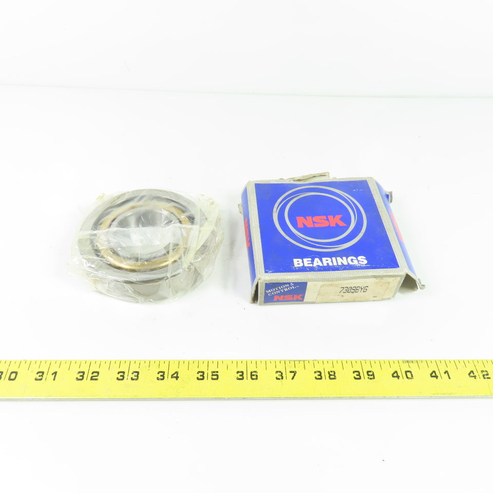 NSK 7309BYG Single Row Angular Contact Ball Bearing 100mm OD 45mm Bore NEW