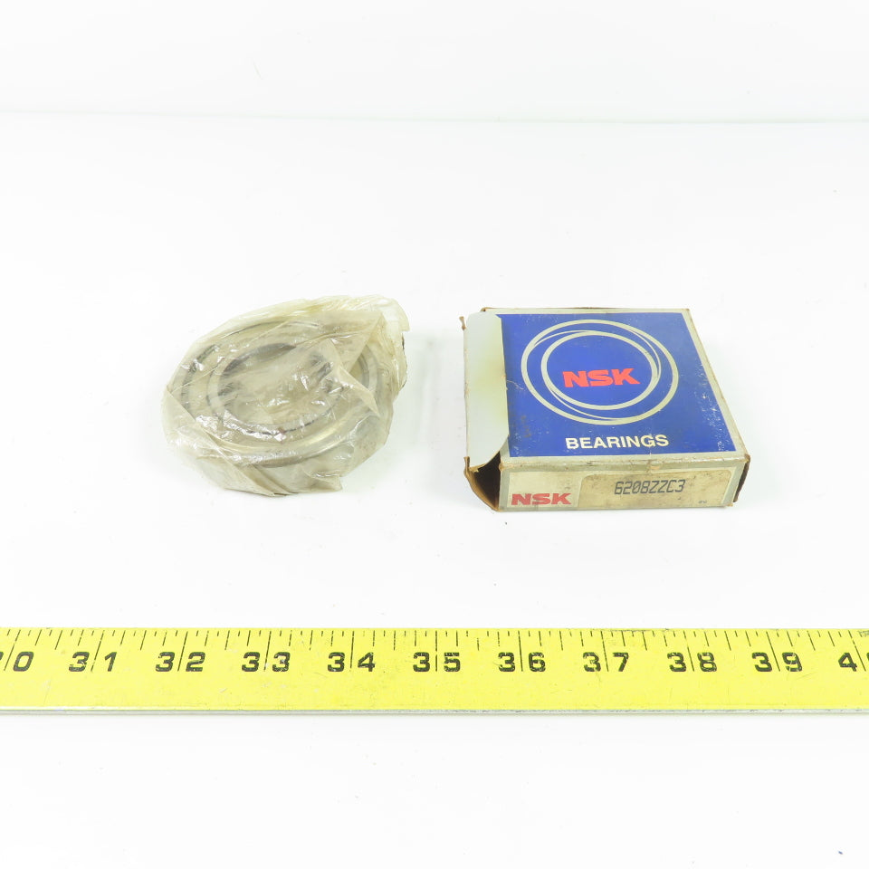 NSK 6208ZZC3 Double Shielded Deep Groove Ball Bearing 80mm OD 40mm Bore NEW