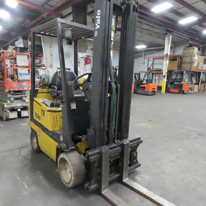 Yale GLC030AFNUAE090 3000Lbs LP Gas Forklift 206" Lift 3 Stage Needs Work
