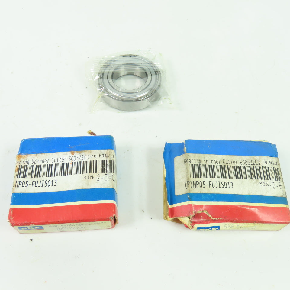 SKF 6005 2ZJEM Deep Groove Ball Bearing 0.9843" Bore 1.8504" OD 0.4724" W Lot/2