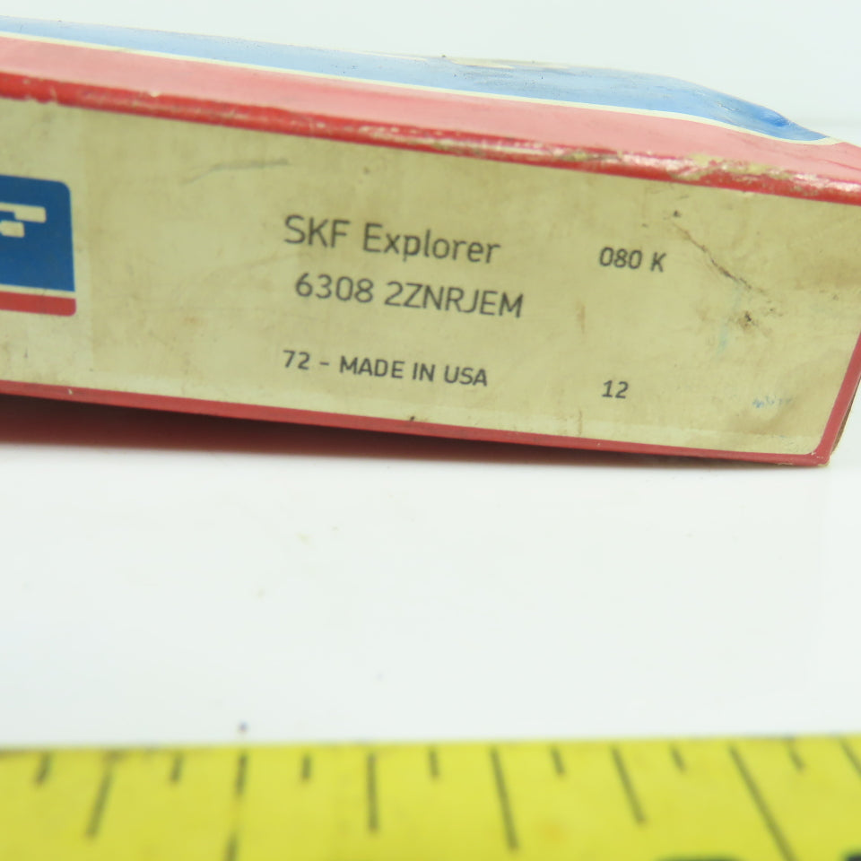 SKF 6308 2ZNRJEM Deep Groove Ball Bearing 90mm OD 40mm Bore 23mm Wide NEW