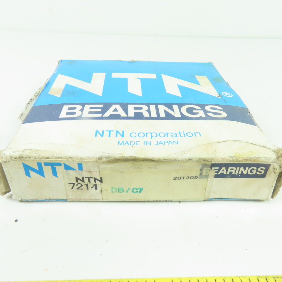 NTN 7214 Angular Contact Ball Bearing DB/C7 125mm OD 70mm Bore 24mm Wide