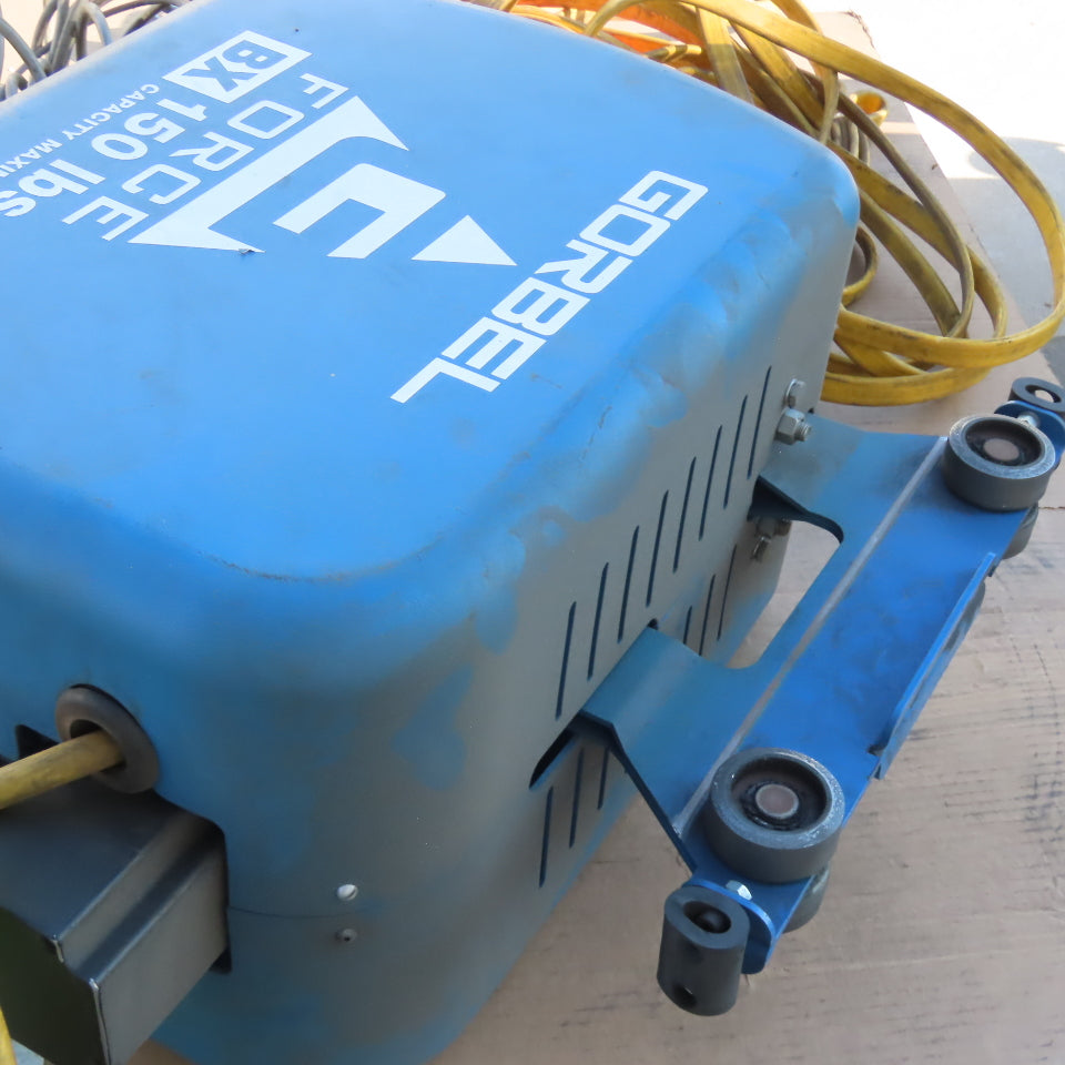 Gorbel G-Force BX 150Lbs 20' Runway 15' Travel Ceiling Mount Bridge Crane Hoist