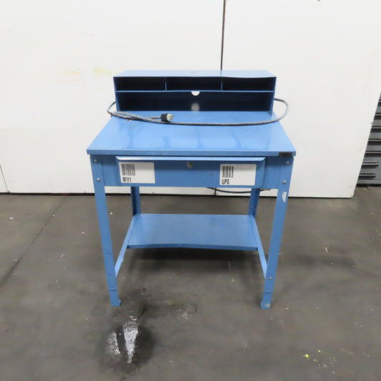 Global Industrial Standing Workstation With Storage 34" x 29" x 36" Tall