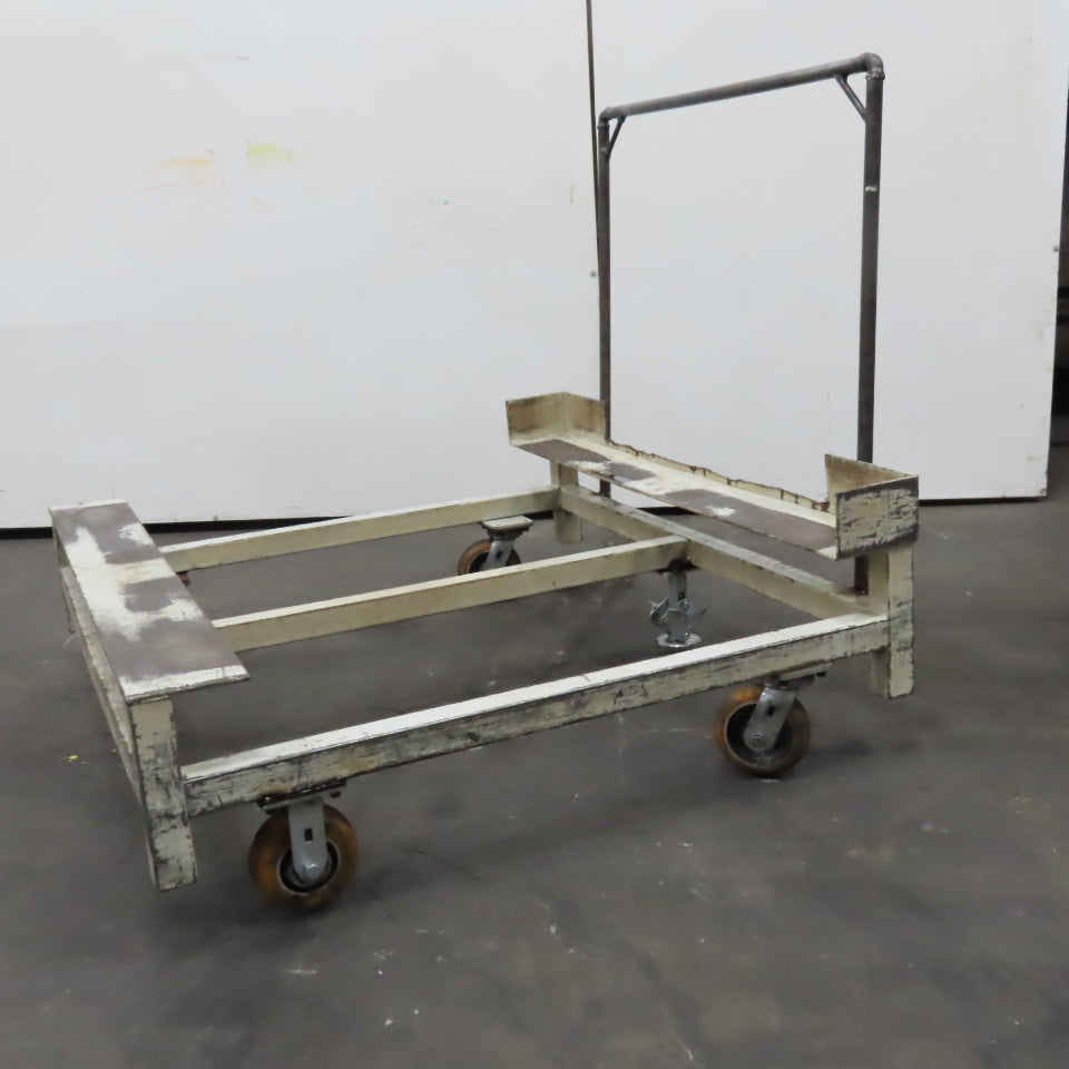 48" x 46" Custom Fab Pallet Tote Box Dolly Cart