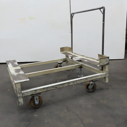 48" x 46" Custom Fab Pallet Tote Box Dolly Cart