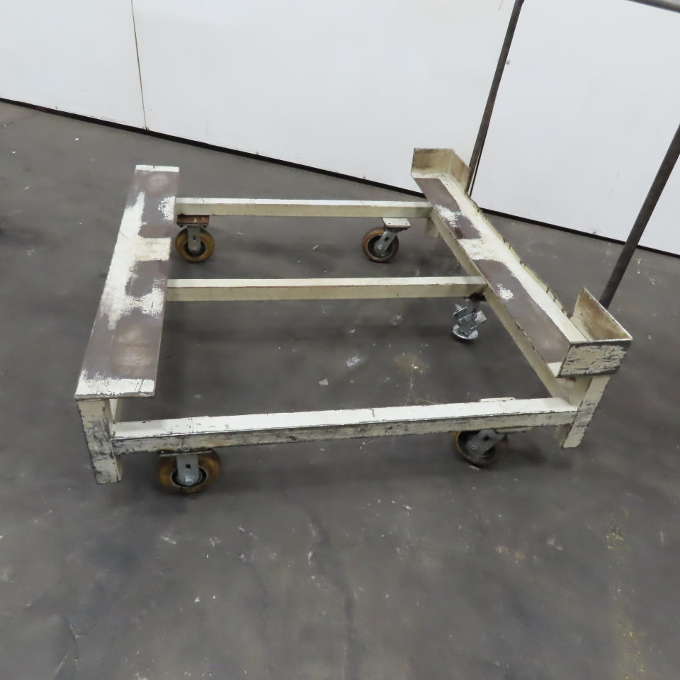 48" x 46" Custom Fab Pallet Tote Box Dolly Cart
