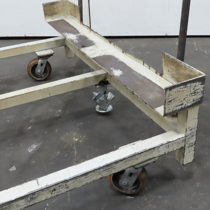 48" x 46" Custom Fab Pallet Tote Box Dolly Cart