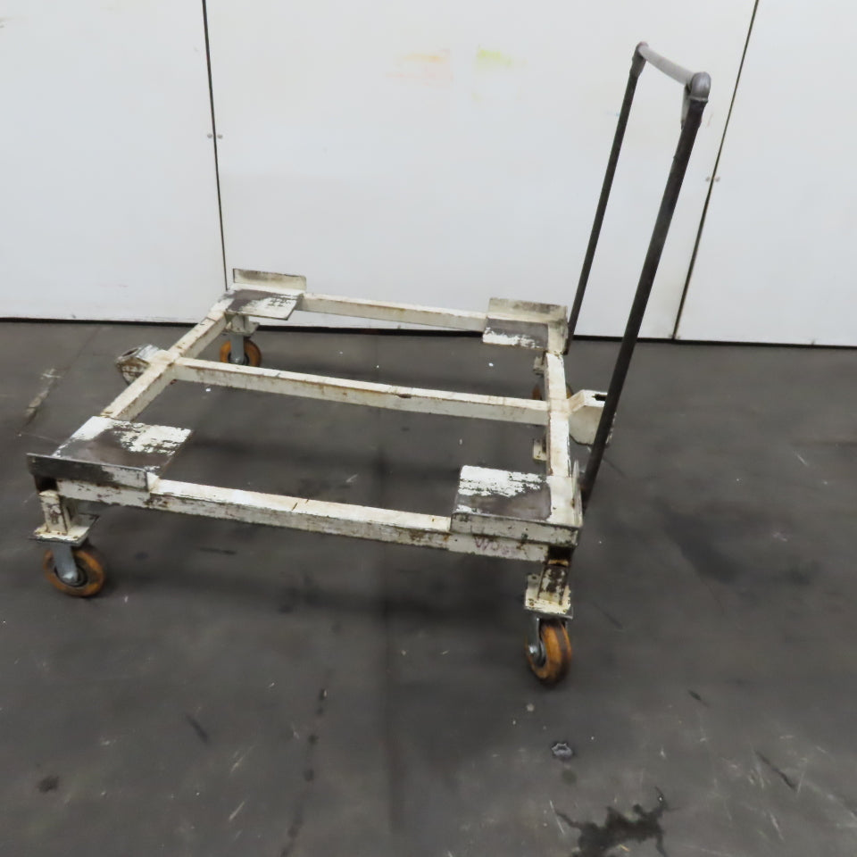 48" x 46" Custom Fab Pallet Tote Box Dolly Cart