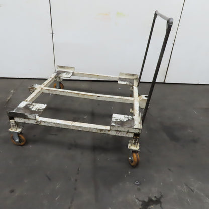 48" x 46" Custom Fab Pallet Tote Box Dolly Cart